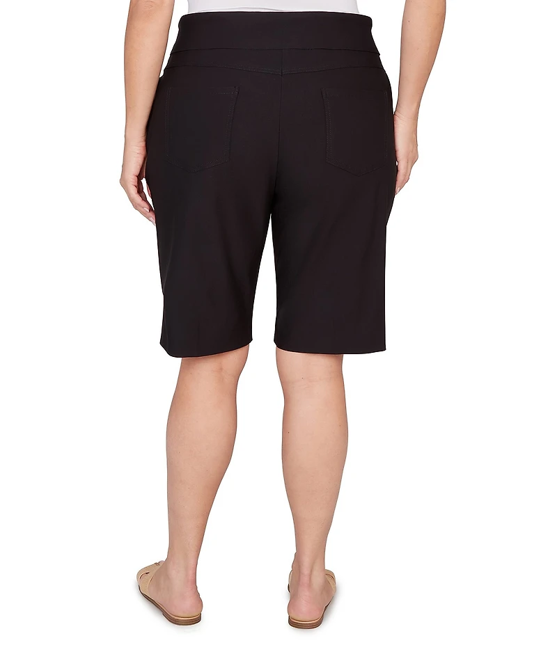 Ruby Rd. Plus Size Silky Tech Bermuda Pull-On Shorts