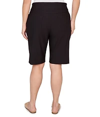 Ruby Rd. Plus Size Silky Tech Bermuda Pull-On Shorts