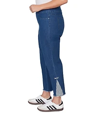 Ruby Rd. Plus Size Slim Leg Pull-On Ankle Jeans