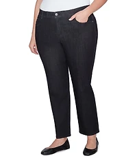 Ruby Rd. Plus Size Soft Denim Pull-On Boot-Cut Jeans