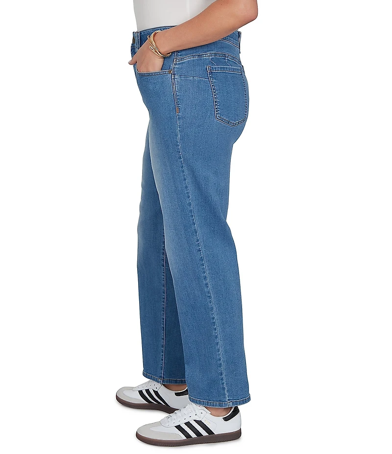 Ruby Rd. Plus Size Soft Denim Pull-On Boot-Cut Jeans