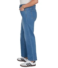 Ruby Rd. Plus Size Soft Denim Pull-On Boot-Cut Jeans