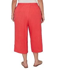 Ruby Rd. Plus Size Soft Double Gauze Relaxed Pull-On Pant