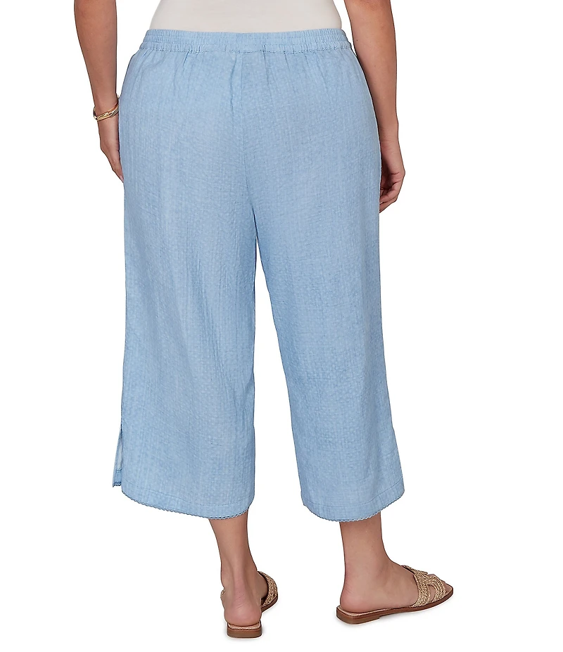Ruby Rd. Plus Size Soft Double Gauze Relaxed Pull-On Pant