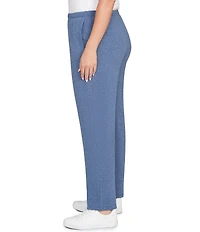Ruby Rd. Plus Size Soft Heather Knit Pull-On Sweat Pants