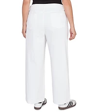 Ruby Rd. Plus Size Soft Stretch Denim Pull-On Wide Leg Jeans