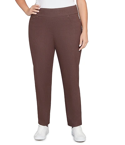 Ruby Rd. Plus Size Soft Stretch Pull-On Ankle Pants