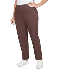 Ruby Rd. Plus Size Soft Stretch Pull-On Ankle Pants