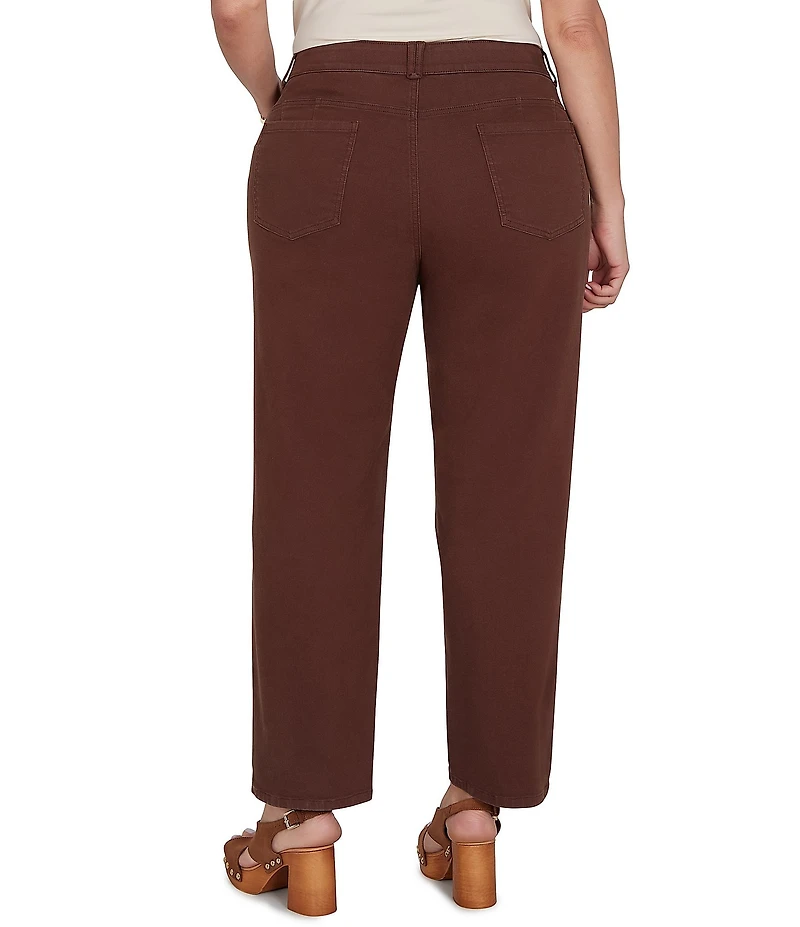 Ruby Rd. Plus Size Soft Stretch Straight Leg Denim Ankle Pants