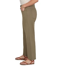 Ruby Rd. Plus Size Soft Stretch Straight Leg Denim Ankle Pants