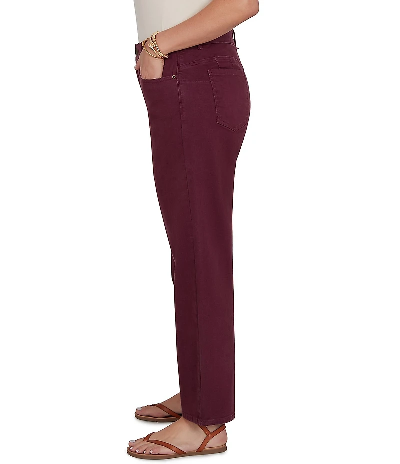 Ruby Rd. Plus Size Soft Stretch Straight Leg Denim Ankle Pants