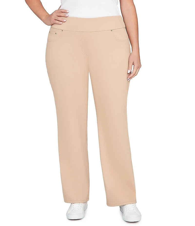 Ruby Rd. Plus Size Soft Terry Relaxed Pull-On Pants