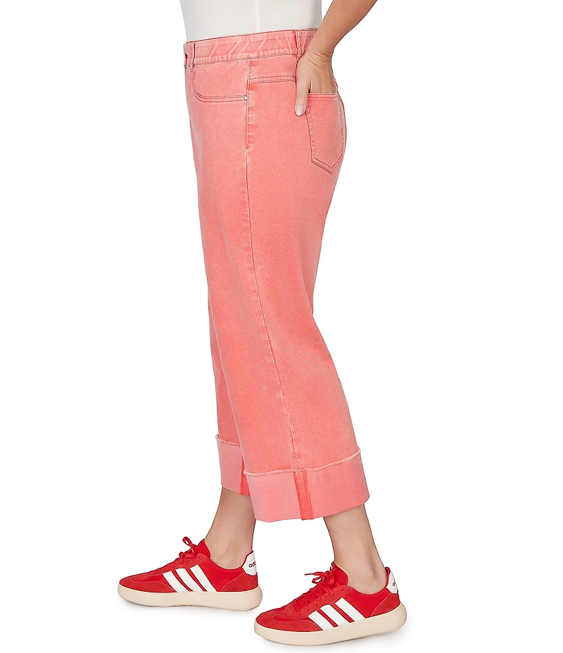 Ruby Rd. Plus Size Softly Faded Cuffed Denim Jeans