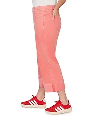 Ruby Rd. Plus Size Softly Faded Cuffed Denim Jeans
