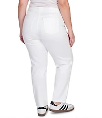 Ruby Rd. Plus Size Straight Slim Leg Denim Jeans