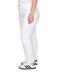 Ruby Rd. Plus Size Straight Slim Leg Denim Jeans
