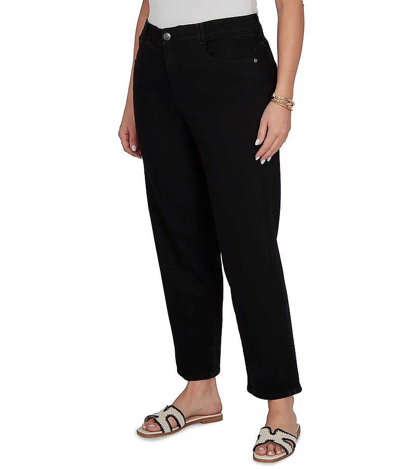 Ruby Rd. Plus Size Stretch Denim Straight Leg Slim Fit Pants