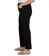 Ruby Rd. Plus Size Stretch Denim Straight Leg Slim Fit Pants