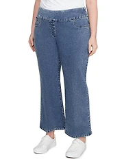 Ruby Rd. Plus Size Stretch Pull-On Ankle Jeans