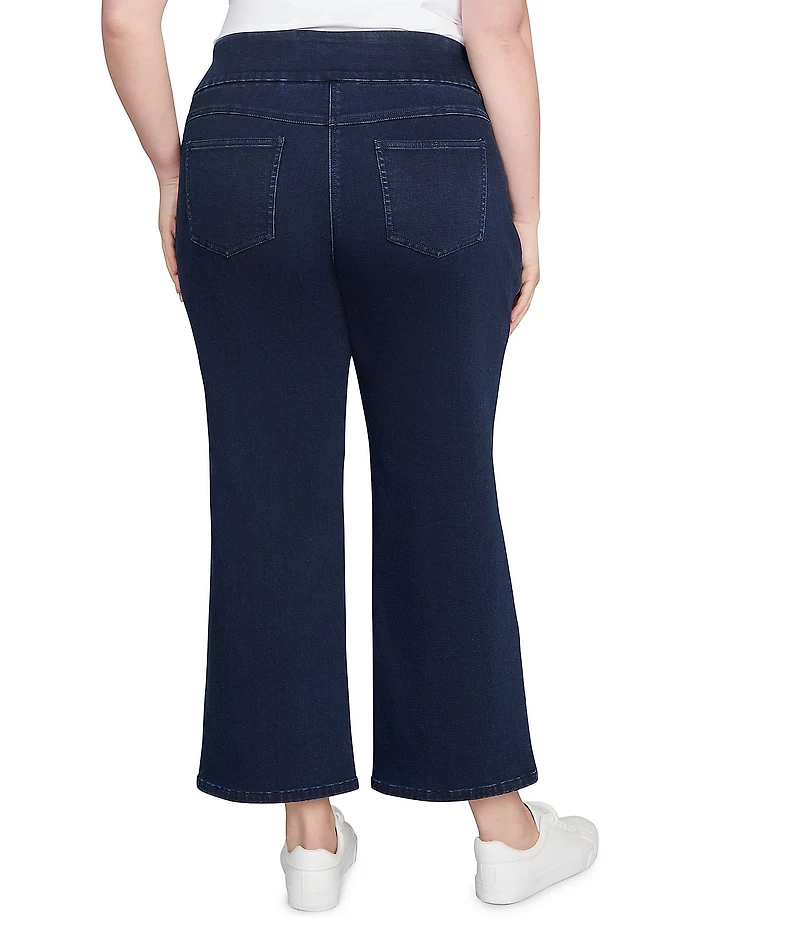 Ruby Rd. Plus Size Stretch Pull-On Ankle Jeans