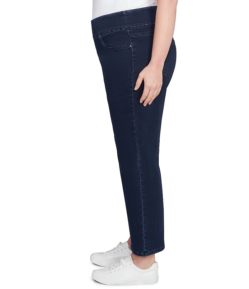 Ruby Rd. Plus Size Stretch Pull-On Ankle Jeans