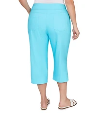 Ruby Rd. Plus Size Stretch Straight Leg Pull-On Capri Pants