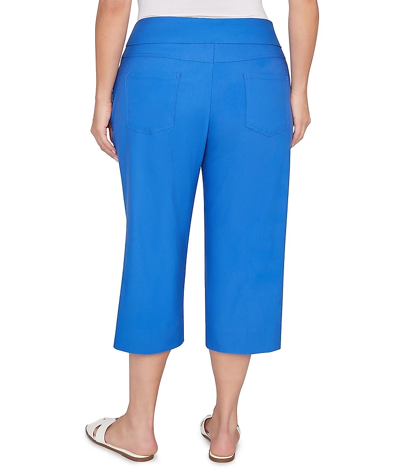 Ruby Rd. Plus Size Stretch Straight Leg Pull-On Capri Pants