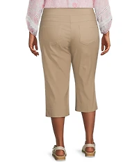 Ruby Rd. Plus Size Stretch Straight Leg Pull-On Capri Pants
