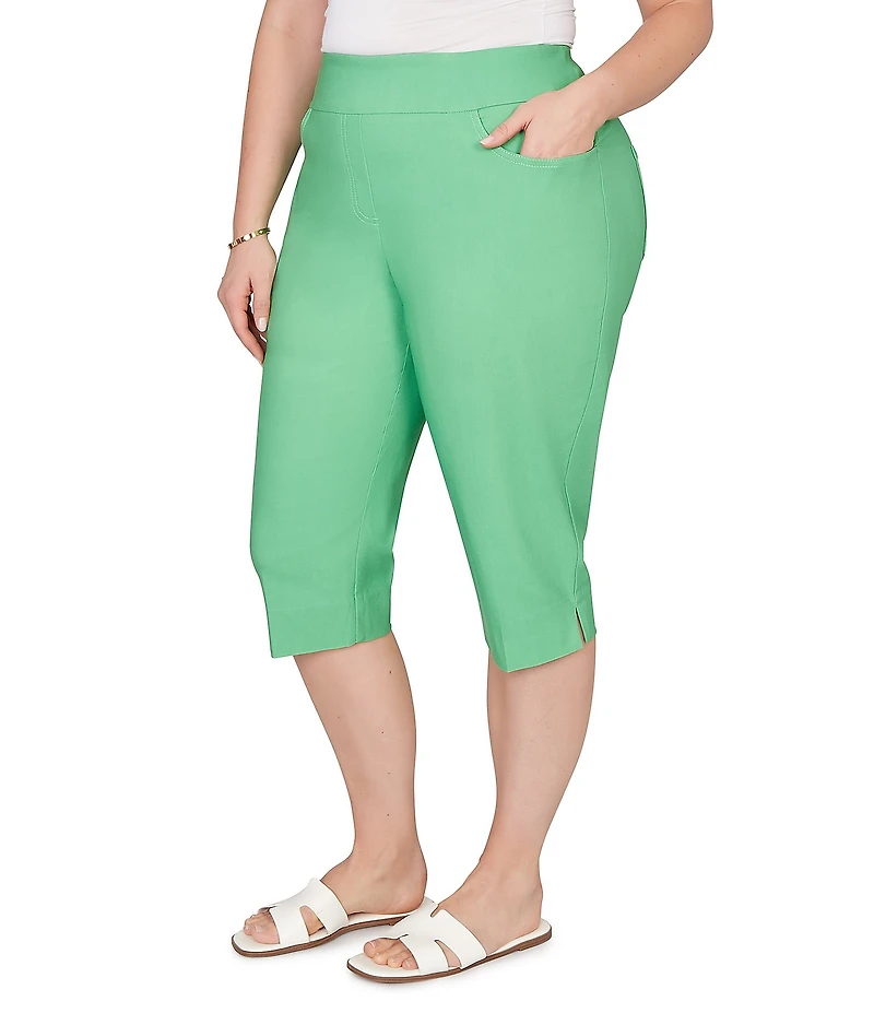 Ruby Rd. Plus Size Tech Clamdigger Pull-On Capri Pants