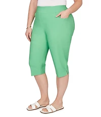 Ruby Rd. Plus Size Tech Clamdigger Pull-On Capri Pants