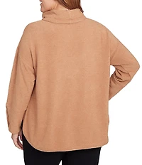 Ruby Rd. Plus Size Ultra-Soft Cowl Neck Long Sleeve Knit Sweater