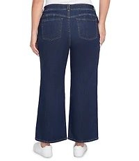 Ruby Rd. Plus Size Wide Leg Pull-On Denim Jeans