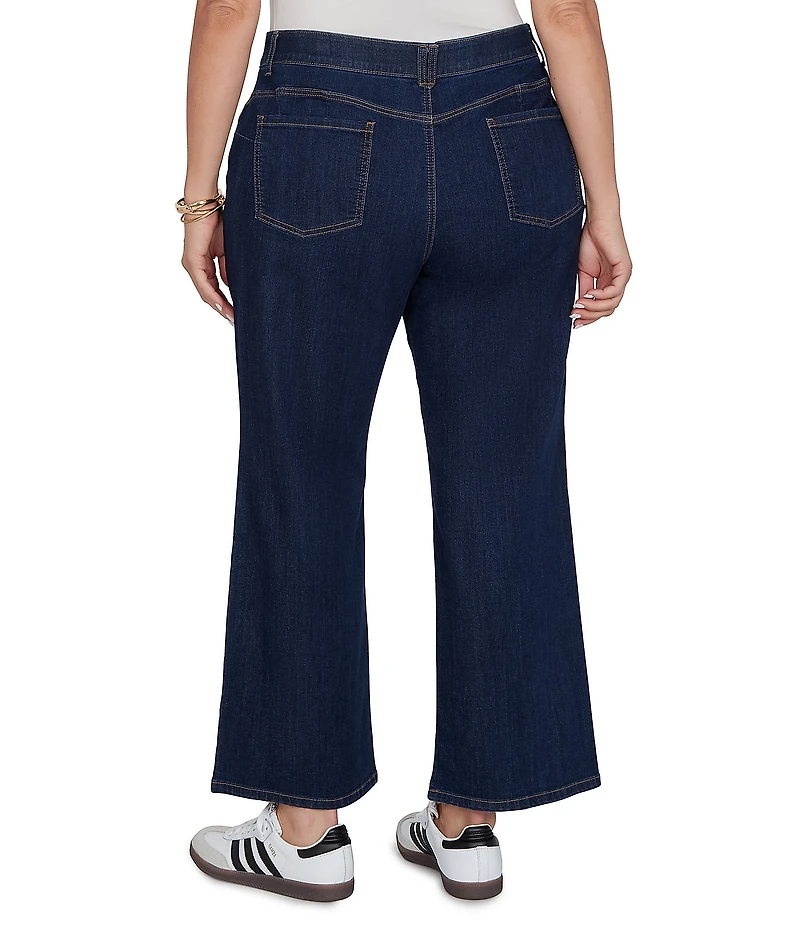 Ruby Rd. Plus Size Wide Leg Pull-On Denim Jeans