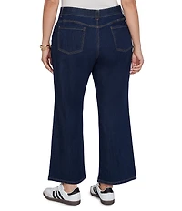 Ruby Rd. Plus Size Wide Leg Pull-On Denim Jeans