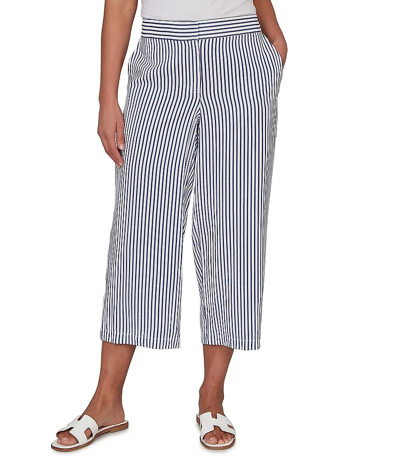 Ruby Rd. Seersucker Stripe Capri Pant