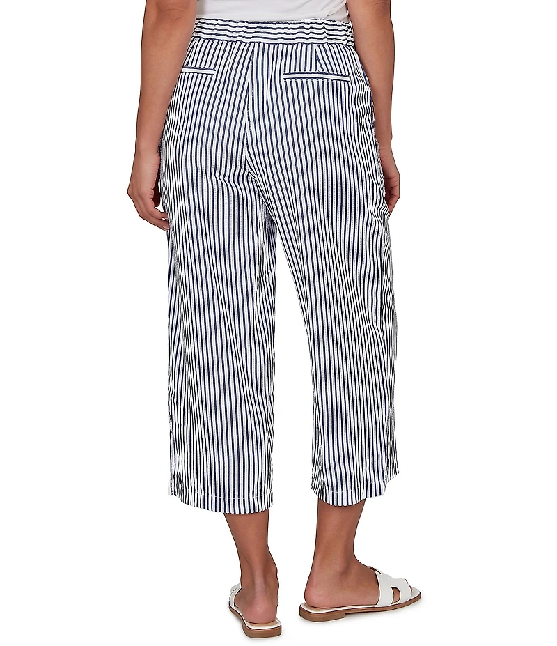 Ruby Rd. Seersucker Stripe Capri Pant