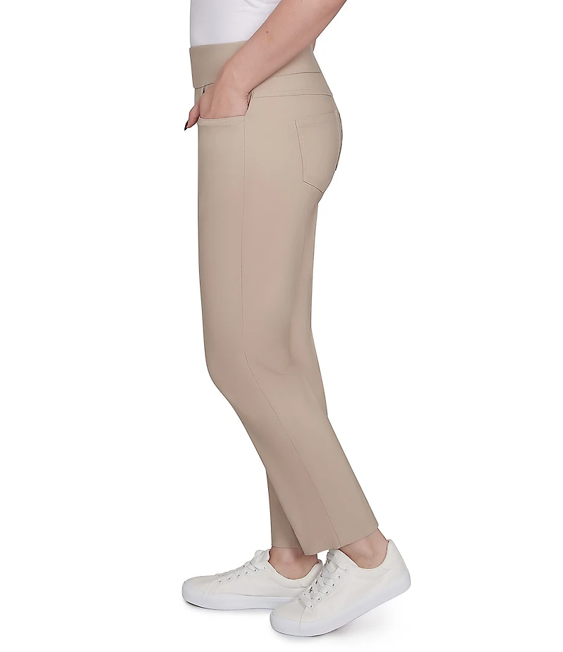 Ruby Rd. Silk Tech Straight Leg Pull-On Ankle Pants