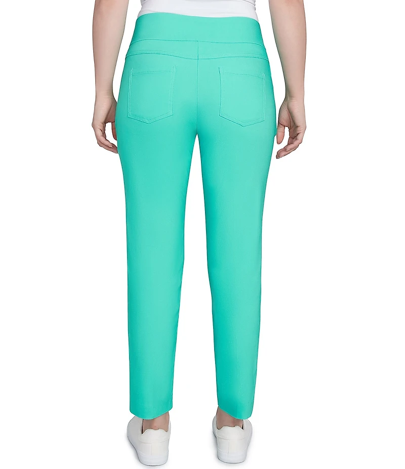 Ruby Rd. Silk Tech Straight Leg Pull-On Ankle Pants