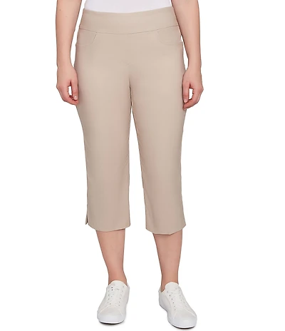 Ruby Rd. Stretch Straight Leg Pull-On Capri Pants