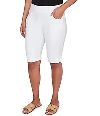 Ruby Rd. Silky Tech Bermuda Pull-On Shorts