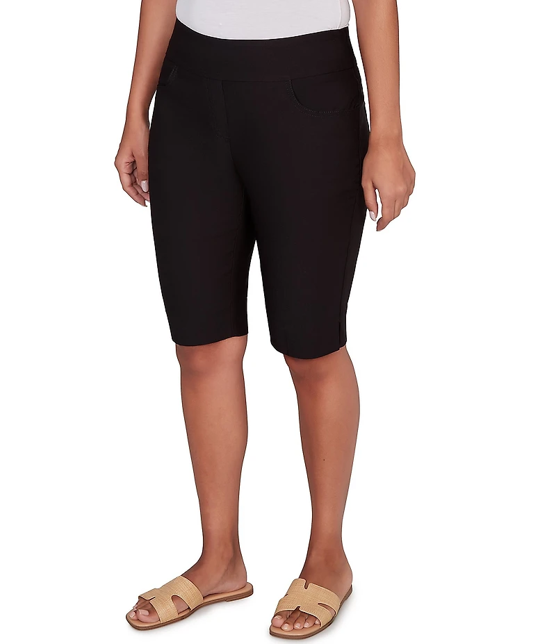 Ruby Rd. Silky Tech Bermuda Pull-On Shorts