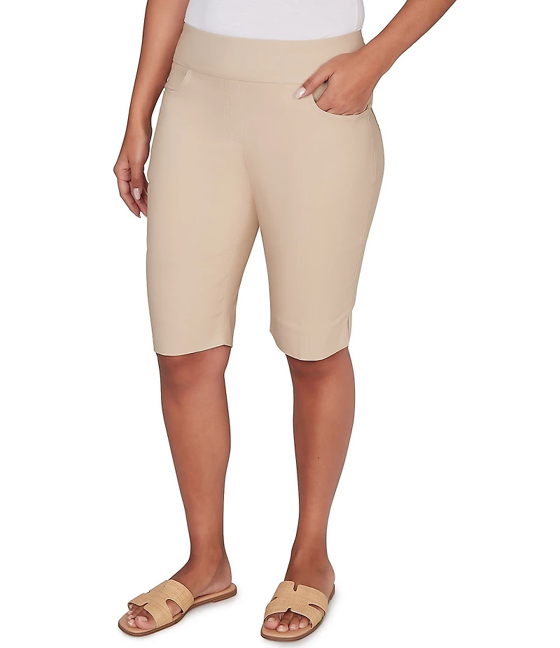 Ruby Rd. Silky Tech Bermuda Pull-On Shorts