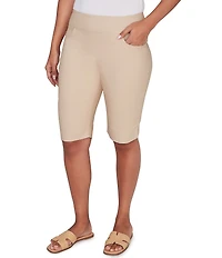 Ruby Rd. Silky Tech Bermuda Pull-On Shorts