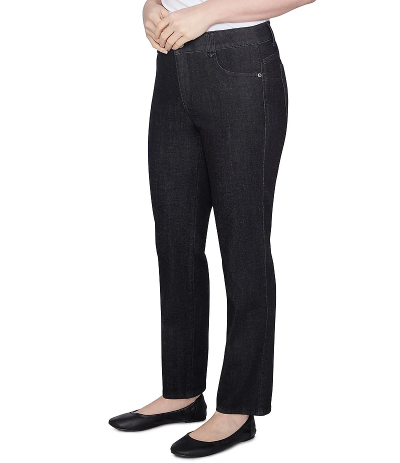 Ruby Rd. Soft Denim Pull-On Boot-Cut Jeans