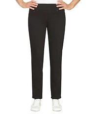 Ruby Rd. Soft Hand Twill Mid Rise Straight Leg Pull-On Ankle Pants