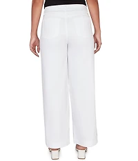 Ruby Rd. Soft Stretch Denim Pull-On Wide Leg Jeans