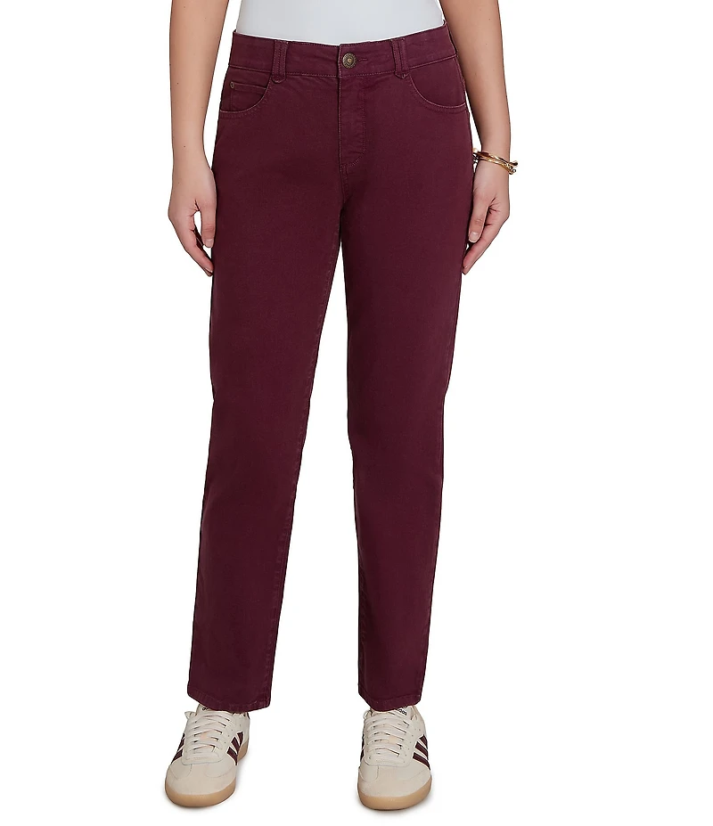 Ruby Rd. Soft Stretch Straight Leg Denim Ankle Pants