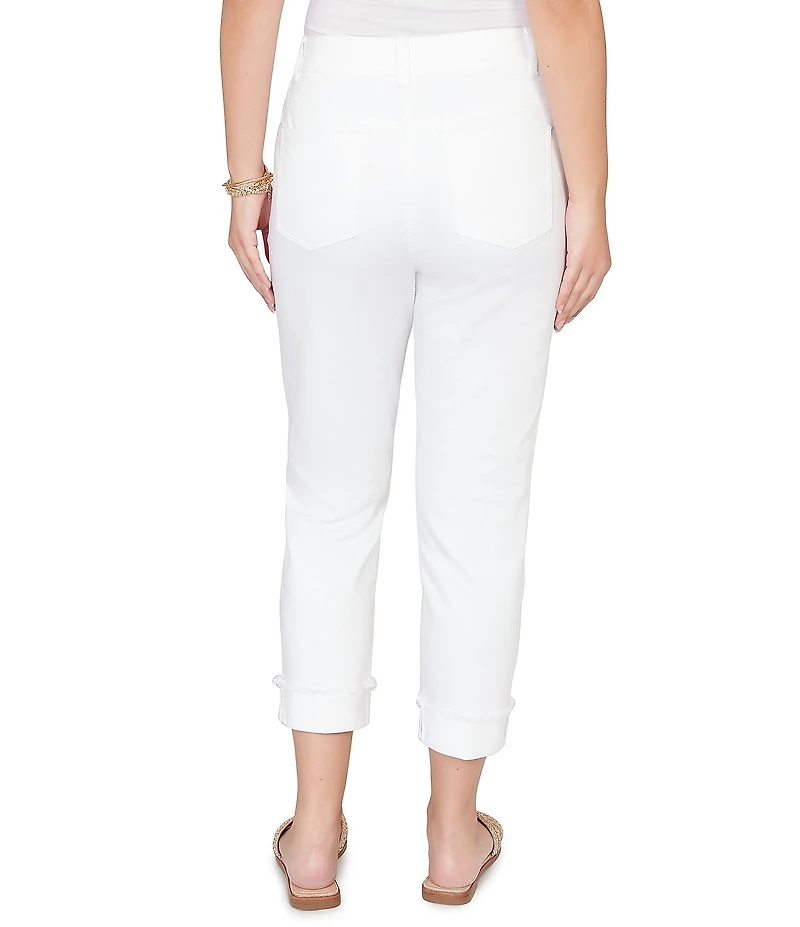 Ruby Rd. Soft Stretch Twill Cuffed Hem Girlfriend Pants