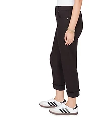 Ruby Rd. Soft Stretch Twill Cuffed Hem Girlfriend Pants