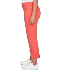 Ruby Rd. Soft Stretch Twill Cuffed Hem Girlfriend Pants